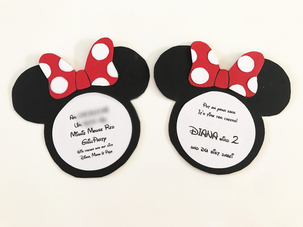 DIY Minnie Mouse Einladungskarten eine Anleitung für alle Disney Fans